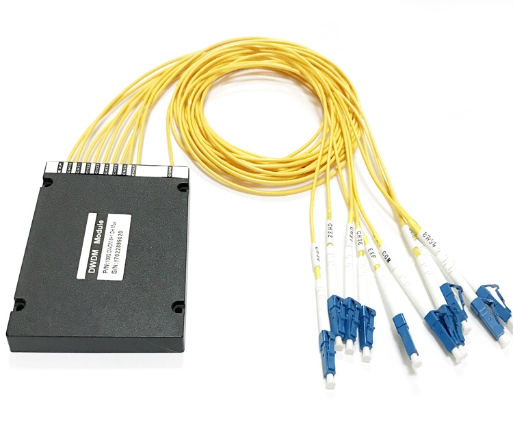 8+1CH DWDM LC/PC Plastic ABS Box Optical Mux/Demux with Express