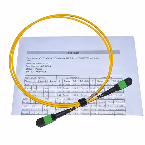 High Quality with Fiber Optic Equipment MPO/APC Upc to MTP/APC Upc 96 Core Om4 MPO Trunk Cable
