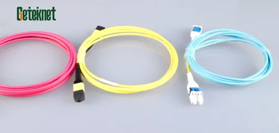 Fibra Óptica Jumper Patch Cord com Sc/APC, LC/UPC, FC, Conectores St, vermelho, azul, amarelo e cores personalizadas, OEM e ODM LSZH