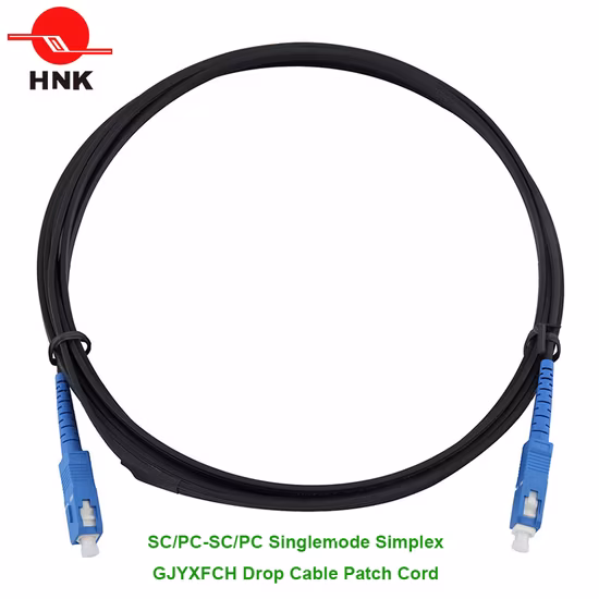 FTTH G657A GJYXFCH GJXFH Fibra Óptica Drop Cable Patch Cord