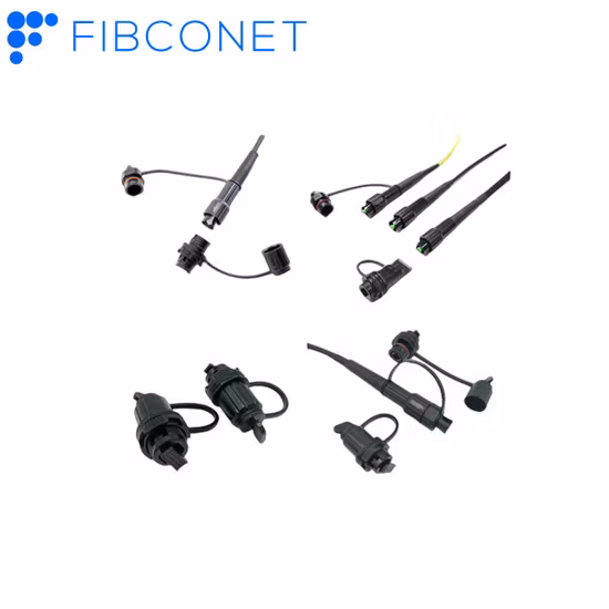 Conector à prova d'água de fibra óptica IP67 IP68 externo/interno FTTH Conector mini sc patch cord