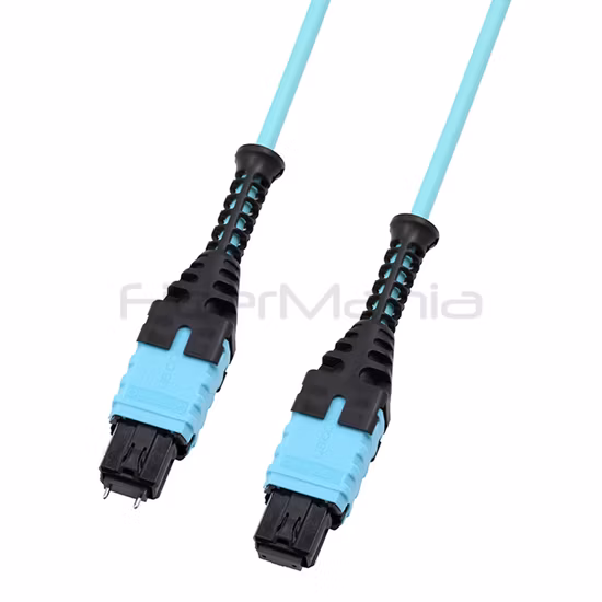 MTP Macho para MTP Fêmea Conjunto de Cabo Tronco 12 Fibras Polaridade A OM5 50/125 100G