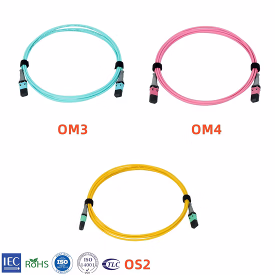 Patch cord de rede multimodo Fcj Opto MTP e cabo de fibra óptica pigtail