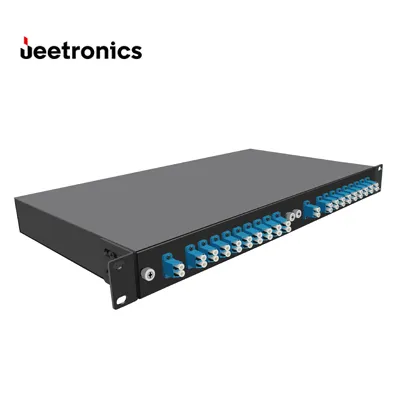 1u Rack Tipo Aawg DWDM 40CH48CH96CH Multiplexador por divisão de comprimento de onda denso passivo