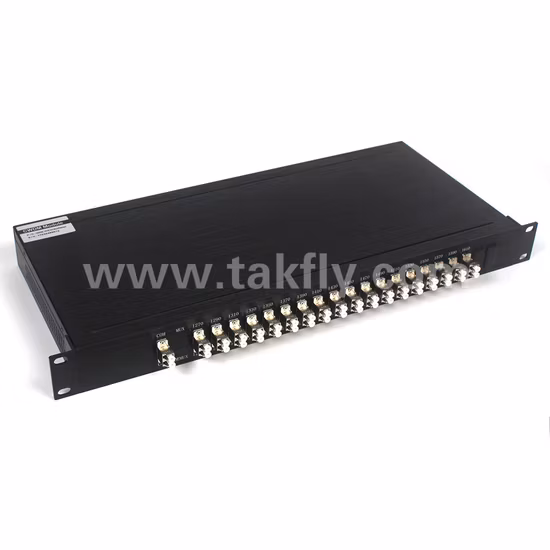 18 Canais Mux Demux 19 Polegadas Rack DWDM/CWDM 1270-1610nm